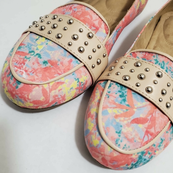 AVON Cusion Walk Spring Floral Jungle Flats Shoes - Picture 4 of 6